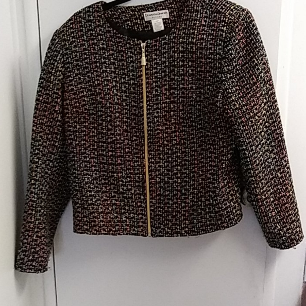 Multiple color jacket with gold specks